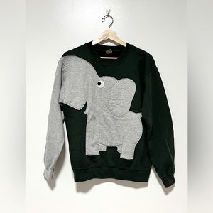 Crewneck Elephant Trunk for Sleeve Sweater